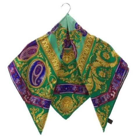 versace silk scarf green|gianni Versace silk scarf.